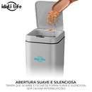 Lixeira Sensor Automática Inteligente de Banheiro Cozinha Escritório Capacidade 16 Litros IDALI LIFE
